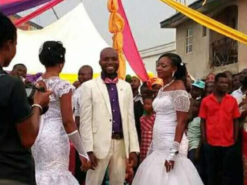 Man weds two women