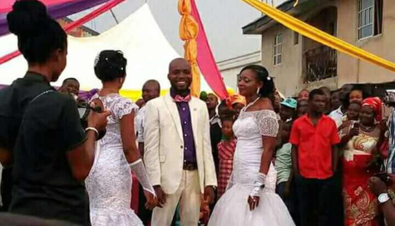 Man weds two women
