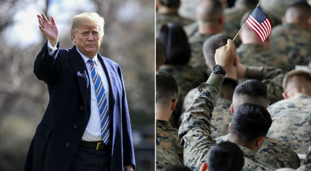 Donald Trump banning transgender troops