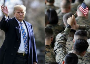 Donald Trump banning transgender troops