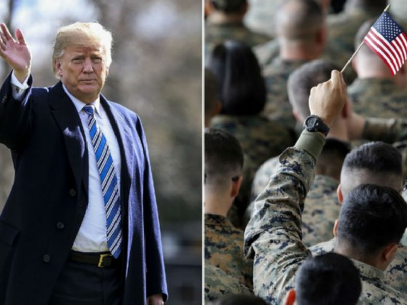 Donald Trump banning transgender troops