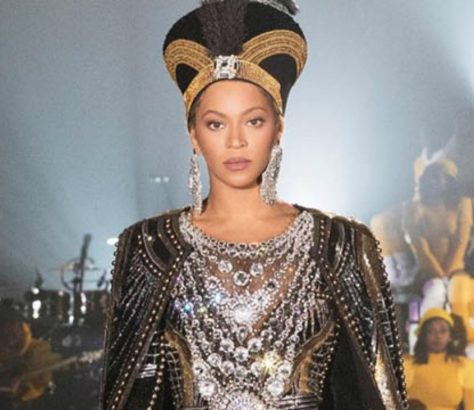 Beyonce performing at Coachella