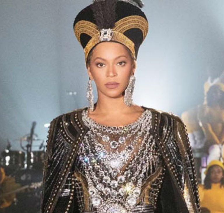 Beyonce performing at Coachella