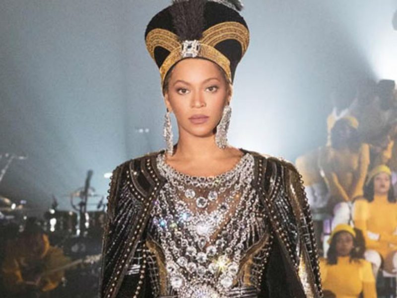 Beyonce performing at Coachella